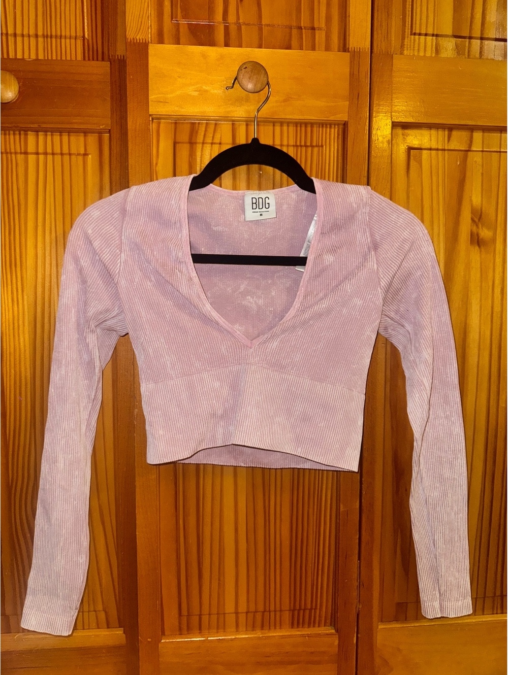 BDG light pink cropped top